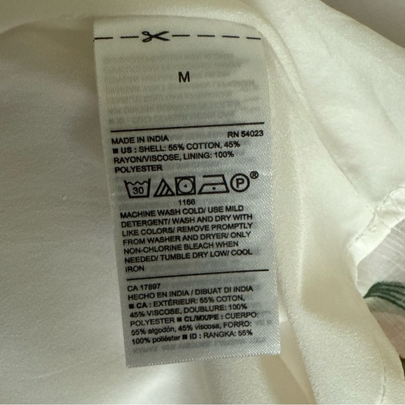 Old Navy Women Floral Print Scoop Neck Flutter Sleeve Smocked A-Line Dress M - Picture 6 of 8